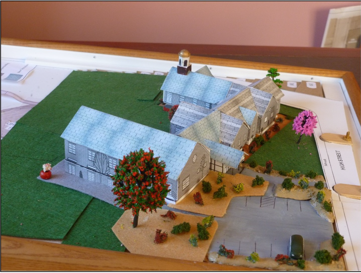 Diorama of church expansion